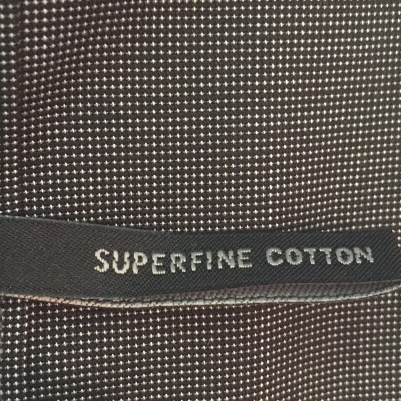 Black mini polka dot long sleeve button down shirt - Picture 4 of 5